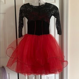 Red and Black Ballet Costume